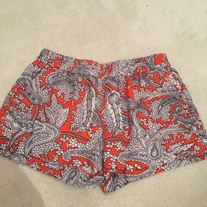 Orange and Black pattern shorts